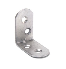 Кронштейн мебельный МК 30х30х16х1,5 цинк белый