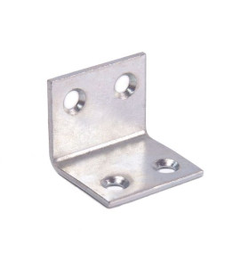 Уголок мебельный 25 (25x25x30x2) цинк белый