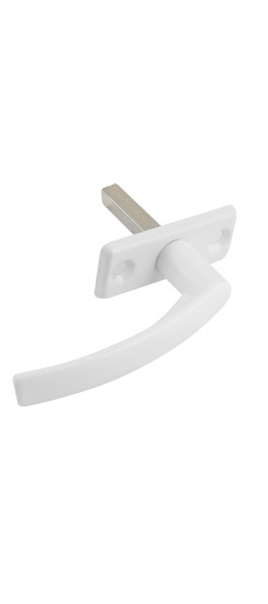 Ручка оконная Р2-2 белая | Сталь/Пластик