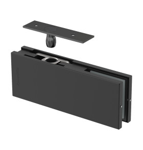 Петля верхняя с осью для стеклянной двери Range.GL.H20 BL черный