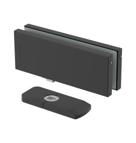 Петля-доводчик для стеклянной двери Range.GL.H10 BL черный