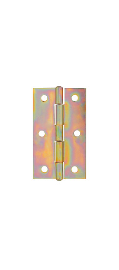 Петля карточная универсальная LM/IN40x75x1,2U YZN желтый цинк (2 шт)