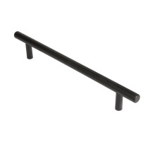 Ручка-рейлинг мебельная MB-H-005-160 мм BL черный