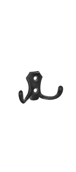 Крючок настенный MB-K-002 BL черный | ZAMAK