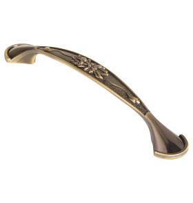 Ручка-скоба мебельная MB-H-001-128 мм OB античная бронза