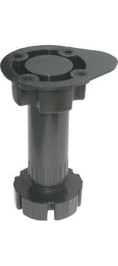 Опора кухонная регулируемая Н95-130, пластмасса черная | Пластмасса