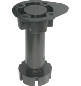 Опора кухонная регулируемая Н95-130, пластмасса черная