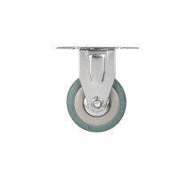 Опора колесная прямоходная с площадкой WL/BN-50R/100 kg резина