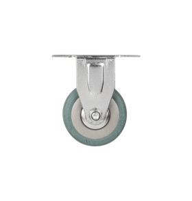 Опора колесная прямоходная с площадкой WL/BN-50R/100 kg резина