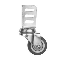 Опора колесная с угловой площадкой WL/B-50R/40kg резина