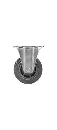 Опора колесная прямоходная с площадкой WL/BN-100R/100 kg резина