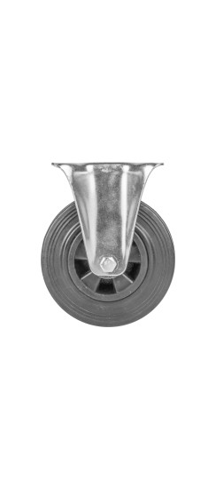 Опора колесная прямоходная с площадкой WL/BN-125R/110 kg резина