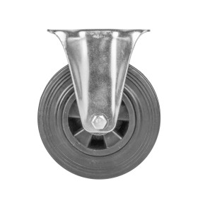 Опора колесная прямоходная с площадкой WL/BN-125R/110 kg резина