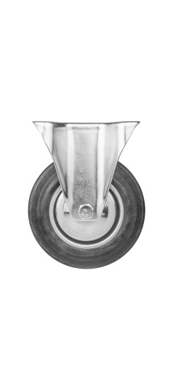 Опора колесная прямоходная с площадкой WL/BN-160R/140 kg резина