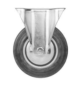 Опора колесная прямоходная с площадкой WL/BN-160R/140 kg резина