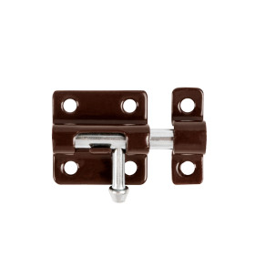 Шпингалет мебельный металлический SPD40х30 BR коричневый