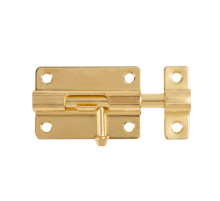 Шпингалет мебельный металлический SPD60х30 GP золото