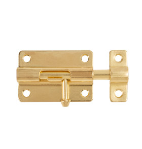 Шпингалет мебельный металлический SPD60х30 GP золото