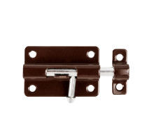 Шпингалет мебельный металлический SPD60х30 BR коричневый