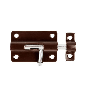 Шпингалет мебельный металлический SPD60х30 BR коричневый