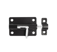 Шпингалет мебельный металлический SPD60х30 BL черный