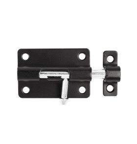 Шпингалет мебельный металлический SPD60х30 BL черный