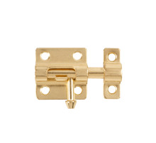 Шпингалет мебельный металлический SPD40х30 GP золото