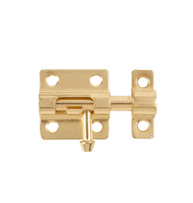 Шпингалет мебельный металлический SPD40х30 GP золото