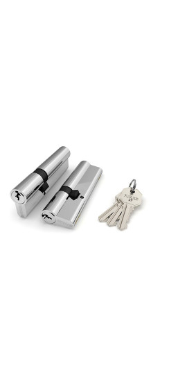 Цилиндровый механизм (100 CA/105) 1000CAKey105(30+10+65) CP хром 3Key | Латунь, характеристики