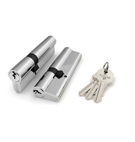 Цилиндровый механизм (100 CA/105) 1000CAKey105(30+10+65) CP хром 3Key