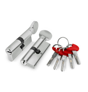 Цилиндровый механизм (D-PRO502/100) D-PRO5002Knob100(45+10+45) CP хром 5Key