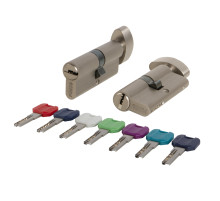 Цилиндровый механизм MaxPro7002Knob100mm(45+10+45) SN никель 7key с вертушкой