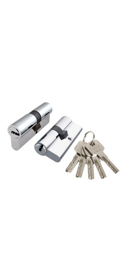 Цилиндровый механизм Z3000Key60(25+10+25) СP хром | ZAMAK, 60 мм (25+10+25)