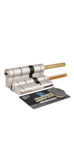 Цилиндровый механизм под вертушку (дл. шток) C55P513101C5 (82 мм/46+10+26), МАТ.НИКЕЛЬ | -, 82 мм (46+10+26)