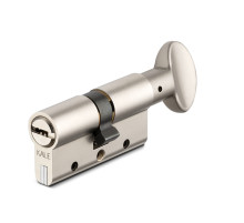 Цилиндровый механизм с вертушкой 164 DBM-E/80 (35+10+35) mm никель 5 кл.