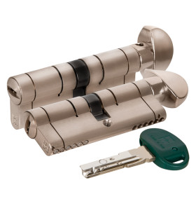 Цилиндровый механизм с вертушкой C31F364601RC5 (82 мм/31+10+41), МАТ.НИКЕЛЬ (верт. 99.506)