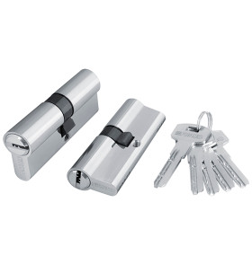 Цилиндровый механизм (200 ZA/80) 2000ZAKey80(35+10+35) CP хром 5Key