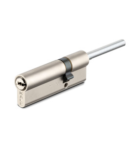 Цилиндровый механизм под вертушку (дл.шток) 164 SX/86 (50+10+26) mm никель 5 кл.