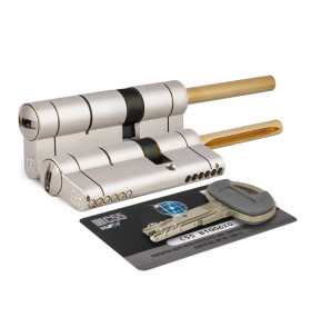 Цилиндровый механизм под вертушку (дл. шток) C55P413101C5 (72 мм/36+10+26), МАТ.НИКЕЛЬ