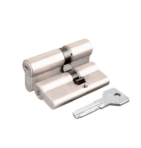 Цилиндровый механизм Cisa ASIX OE300-07.12 (60 мм/25+10+25), НИКЕЛЬ