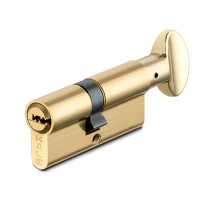 Цилиндровый механизм с вертушкой 164 SM/90 (40+10+40) mm латунь 5 кл.