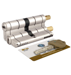 Цилиндровый механизм под вертушку C39F364601C5 (82 мм/31+10+41), МАТ.НИКЕЛЬ