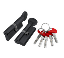 Цилиндровый механизм (D-PRO502/60) D-PRO5002Knob60(25+10+25) BL черный 5Key