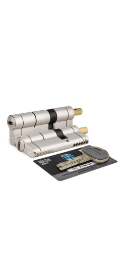 Цилиндровый механизм под вертушку C55F464601C5 (92 мм/41+10+41), МАТ.НИКЕЛЬ | -, 92 мм (41+10+41)