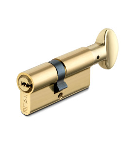 Цилиндровый механизм с вертушкой 164 BM/100 (45+10+45) mm латунь 5 кл.