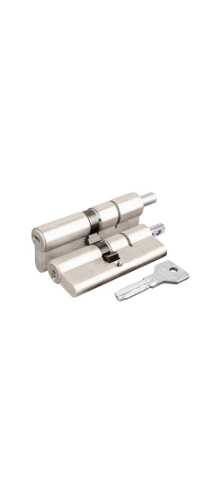 Цилиндровый механизм под вертушку Cisa ASIX OE302-21.12 (90 мм/35+10+45), НИКЕЛЬ | -, 90 мм (35+10+45)