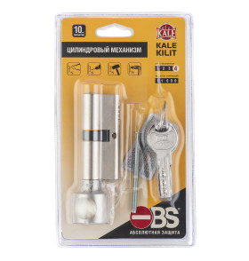 Цилиндровый механизм с вертушкой 164 OBS SCE/100 (45+10+45) mm никель 5 кл. new