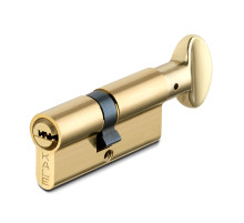 Цилиндровый механизм с вертушкой 164 BM/80 (35+10+35) mm латунь 5 кл.