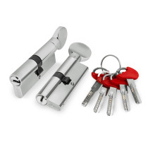 Цилиндровый механизм (D-PRO502/80) D-PRO5002Knob80(40+10+30) CP хром 5Key