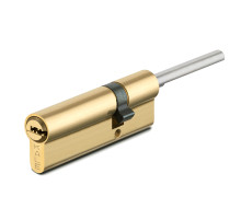 Цилиндровый механизм под вертушку (дл.шток) 164 SX/86 (50+10+26) mm латунь 5 кл.